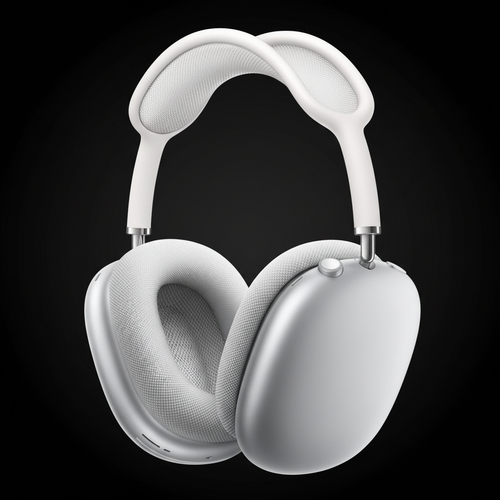 AirPods Max Silver - Dark Background